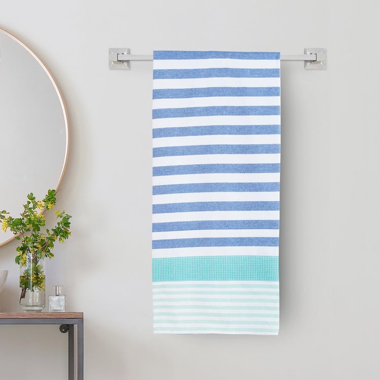 Nova Santorini Cotton Striped Bath Towel - 150x75cm