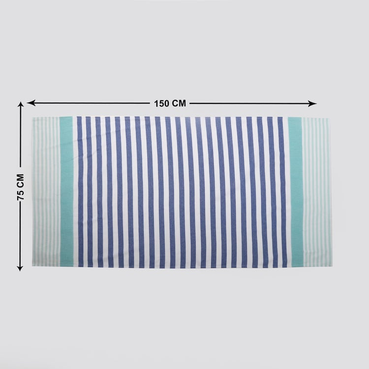 Nova Santorini Cotton Striped Bath Towel - 150x75cm