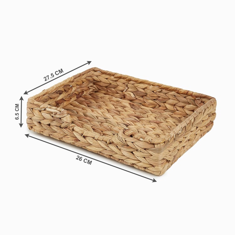 Regan Juvale Seagrass and Iron Storage Tray