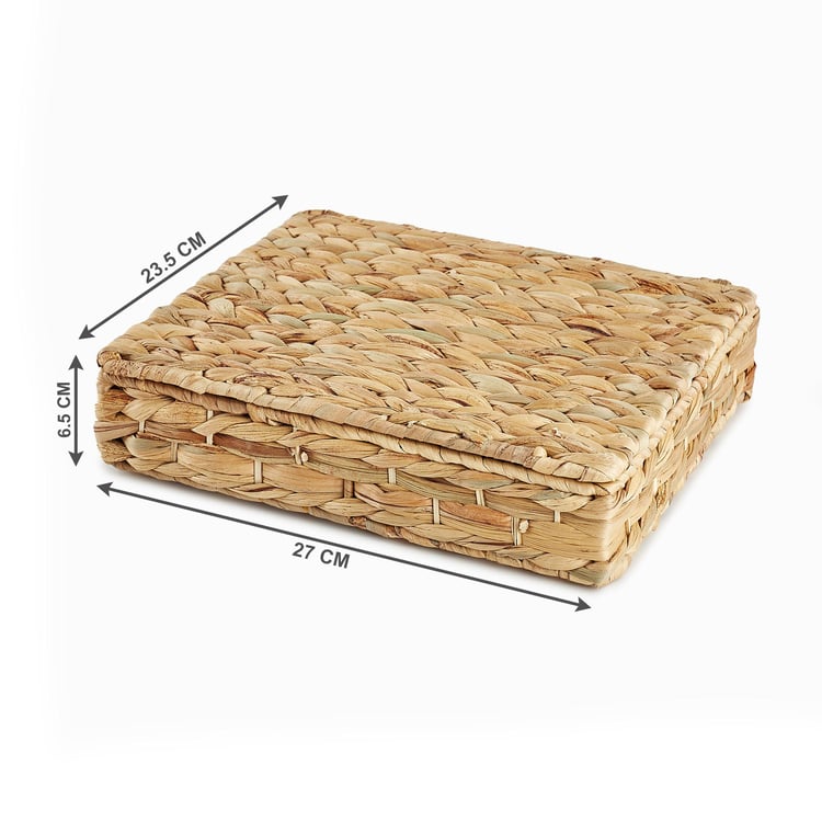 Regan Juvale Seagrass and Iron Storage Box