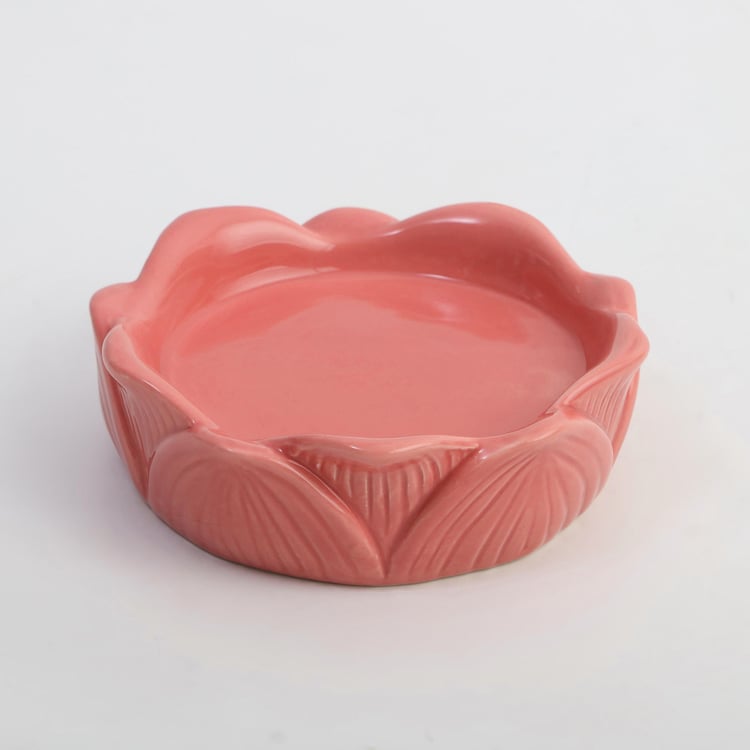 Corsica Ceramic Floral Soap Dish