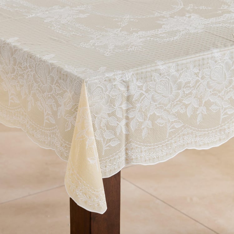 Corsica Bloom Floral PVC 6-Seater Rectangle Table Cover - 200x130cm