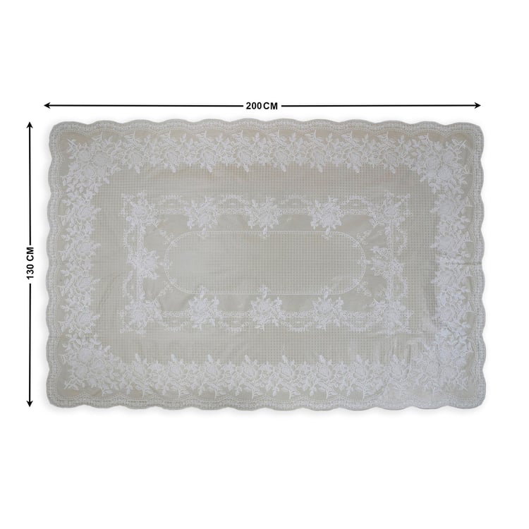 Corsica Bloom Floral PVC 6-Seater Rectangle Table Cover - 200x130cm