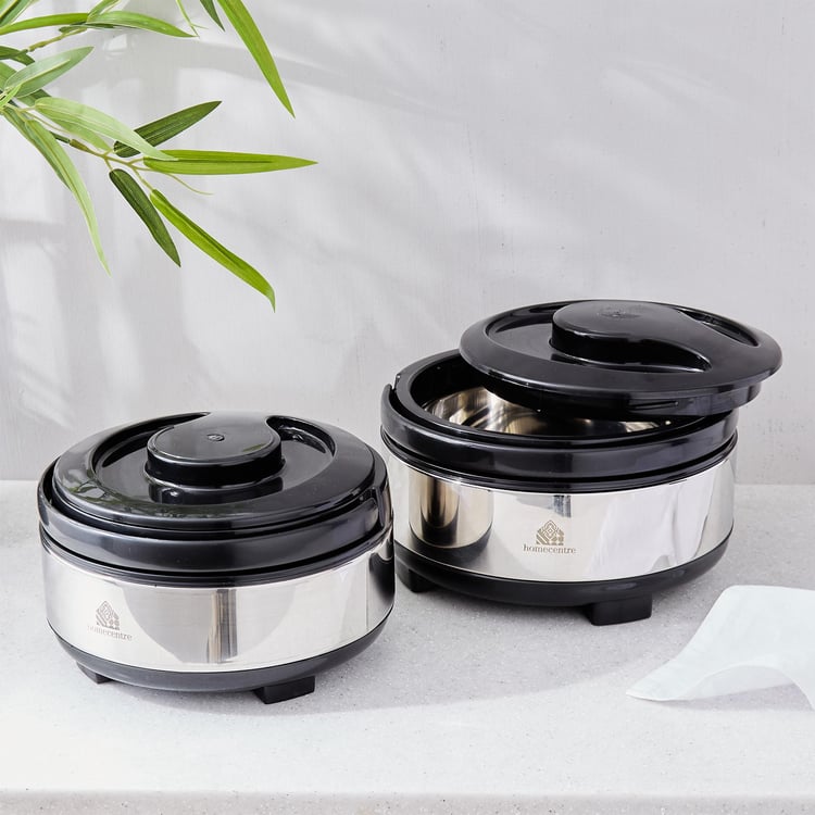 Rivago Nelson Set of 2 Stainless Steel Casseroles