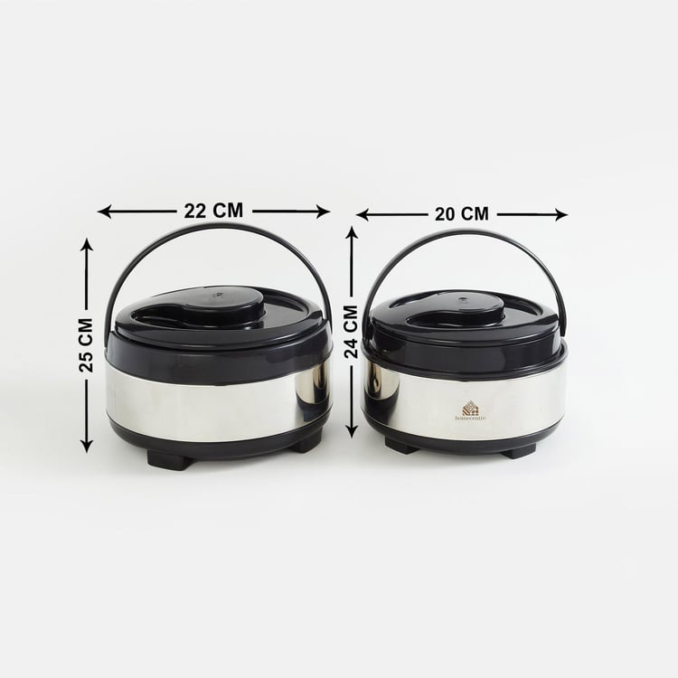 Rivago Nelson Set of 2 Stainless Steel Casseroles