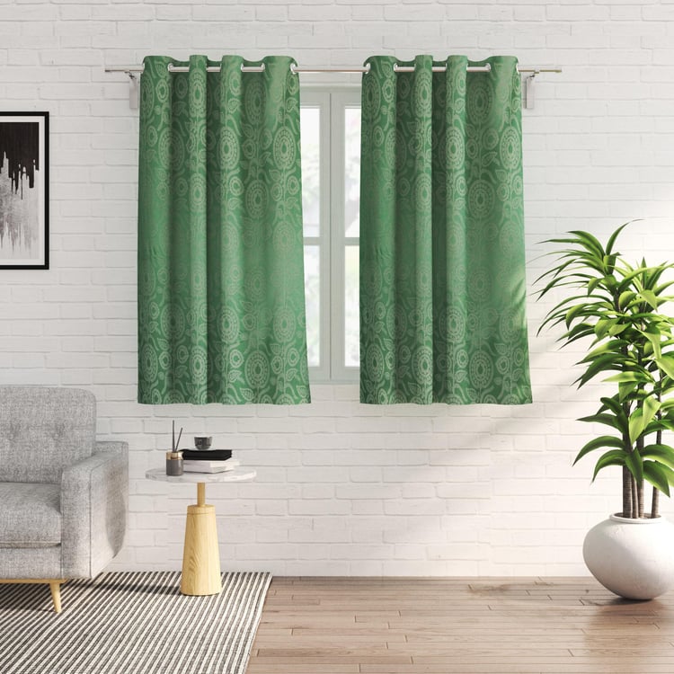 Griffin Set of 2 Jacquard Blackout Window Curtains