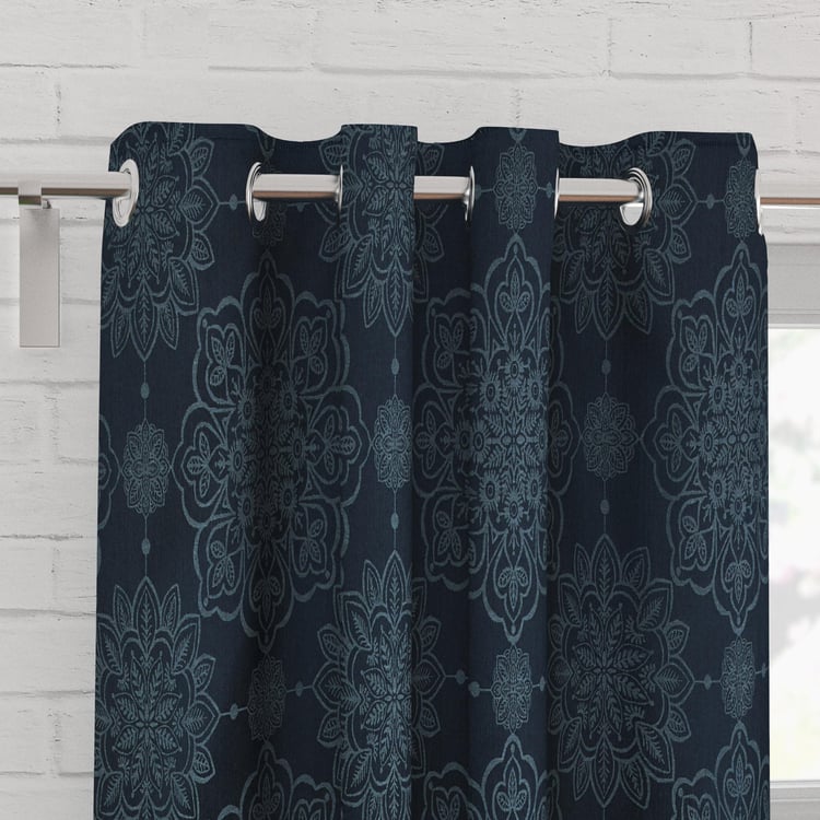 Griffin Tiara Set of 2 Jacquard Blackout Window Curtains