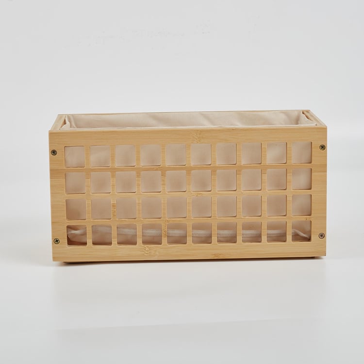 Regan York Bamboo Laundry Basket