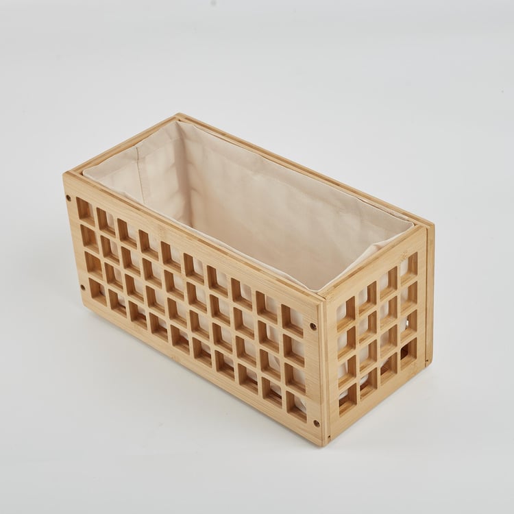 Regan York Bamboo Laundry Basket