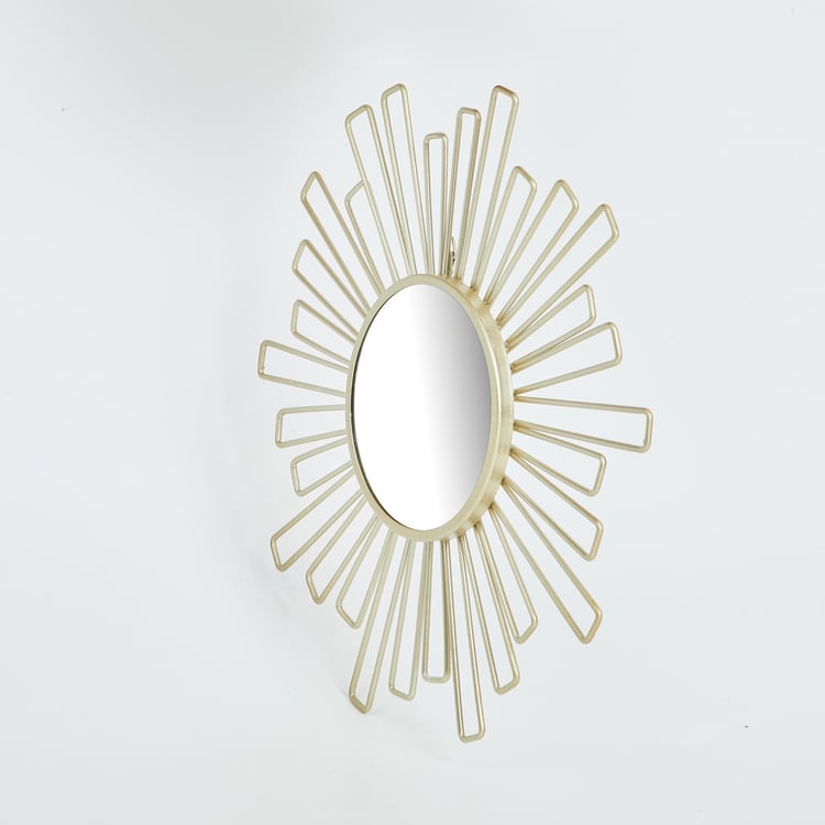 Corvus Set of 3 Metal Decorative Wall Mirrors - 24.5x24.5cm