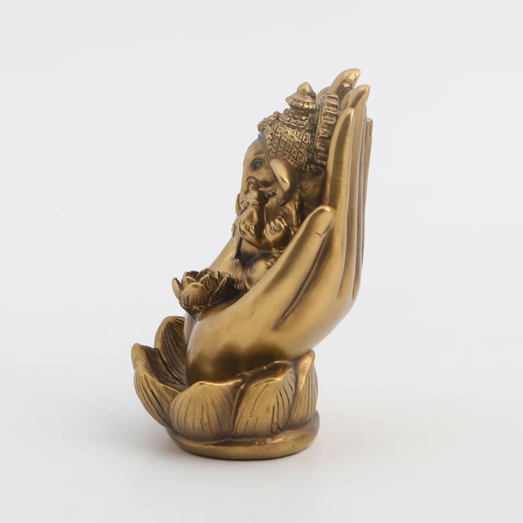 Tranquil Polyresin Ganesh in Hand Figurine