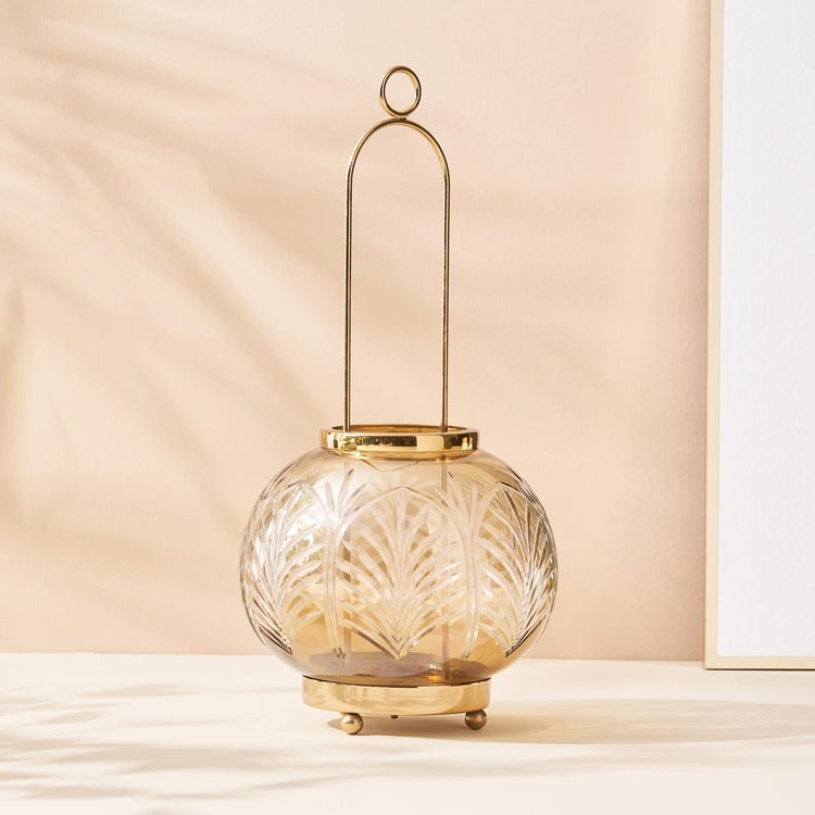 Hoovu Glass & Metal Hanging Lantern