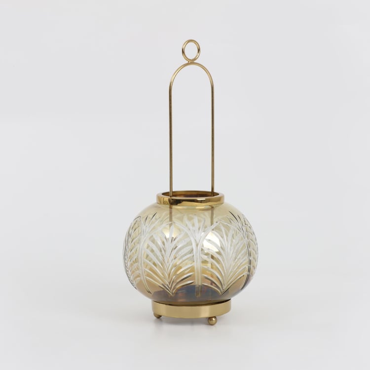 Hoovu Glass & Metal Hanging Lantern