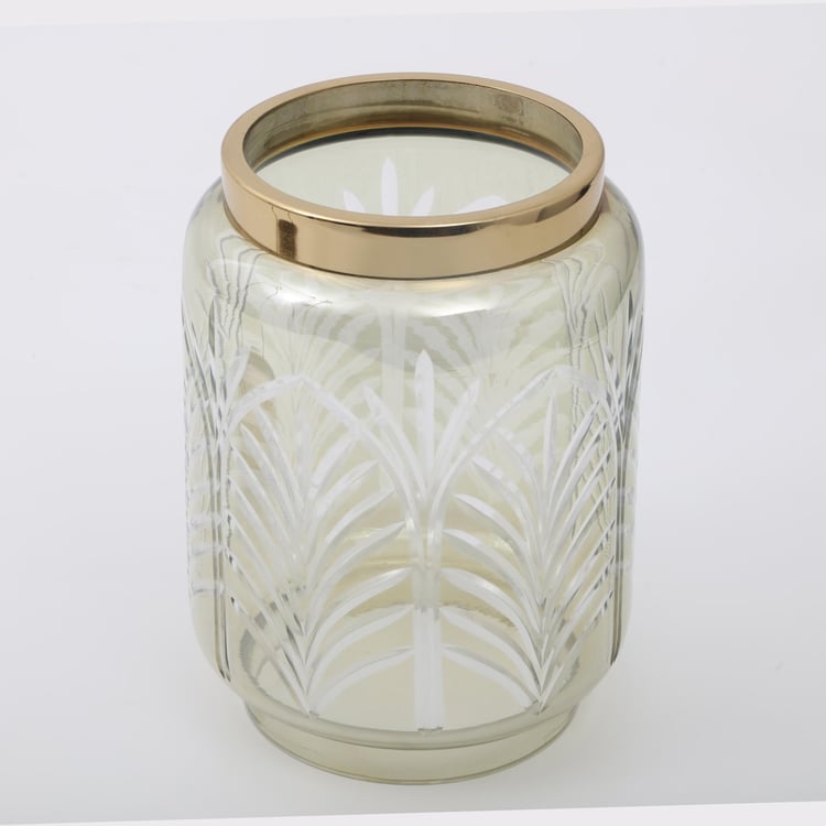 Hoovu Metal & Glass Cylindrical Lantern