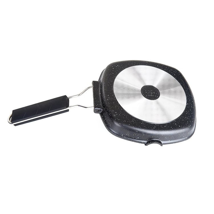 Chef Special Aluminium Grill Pan with Foldable Bakelite Handle - 20cm