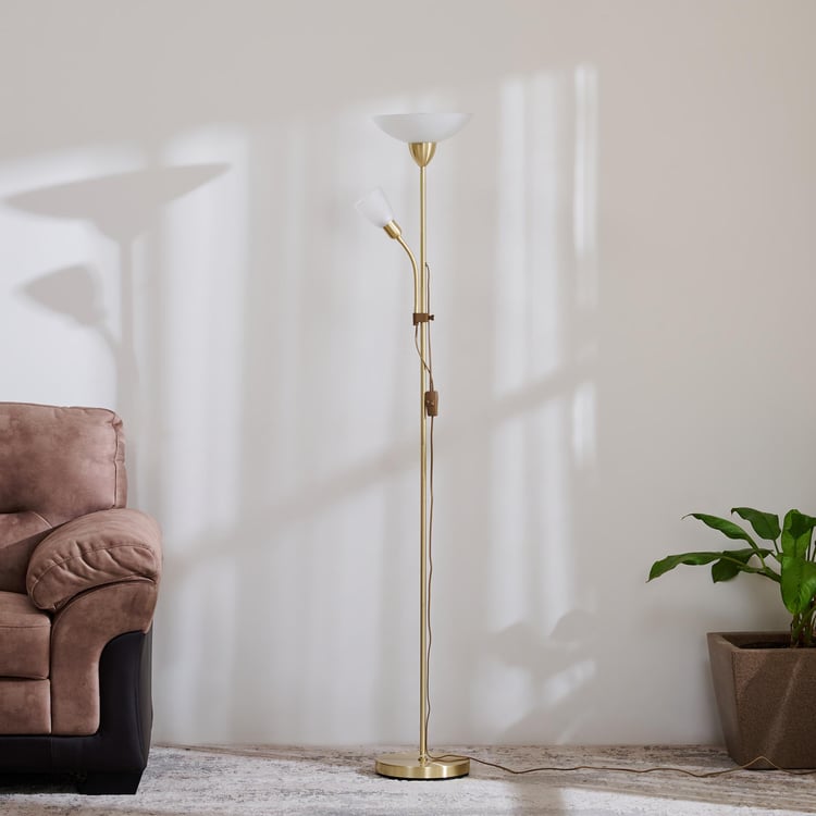 Fluorescence Glint Iron Floor Lamp with Shade