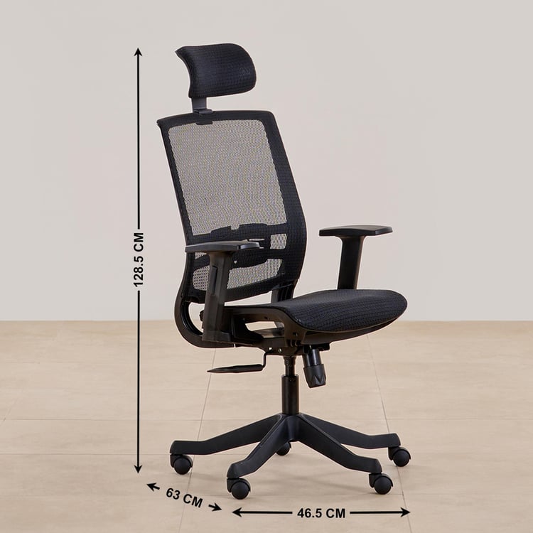 Kepler Mesh High Back Office Chair - Black