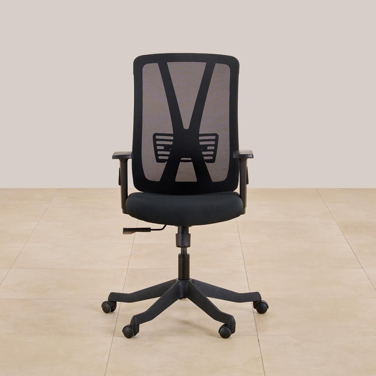 Thomson Mesh Medium Back Office Chair - Black