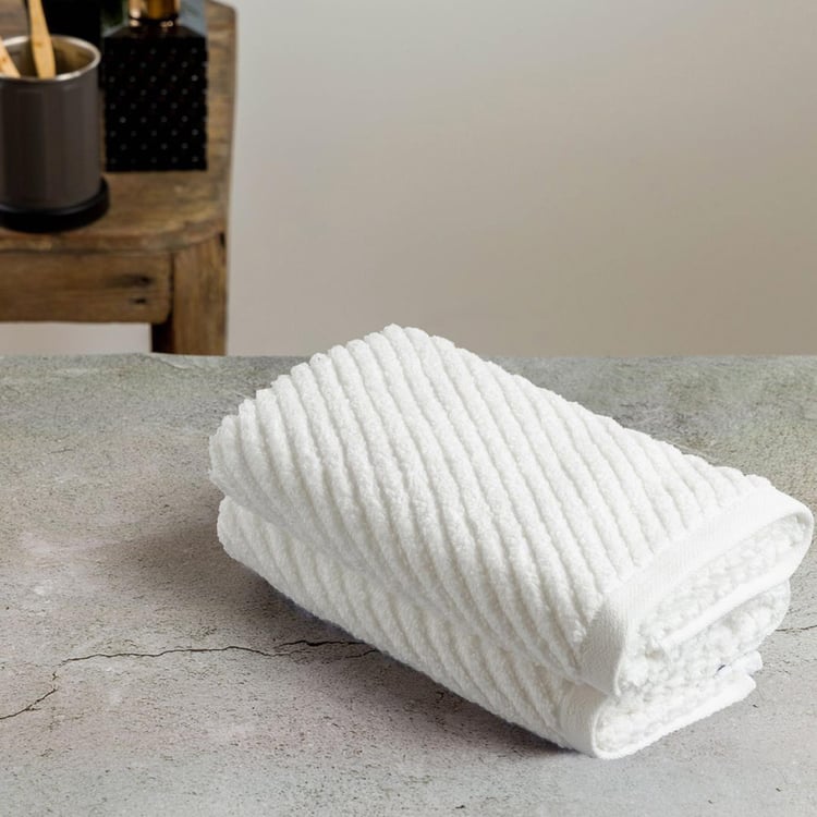 NAUTICA Cross View Set of 2 Cotton Hand Towels - 60x40cm