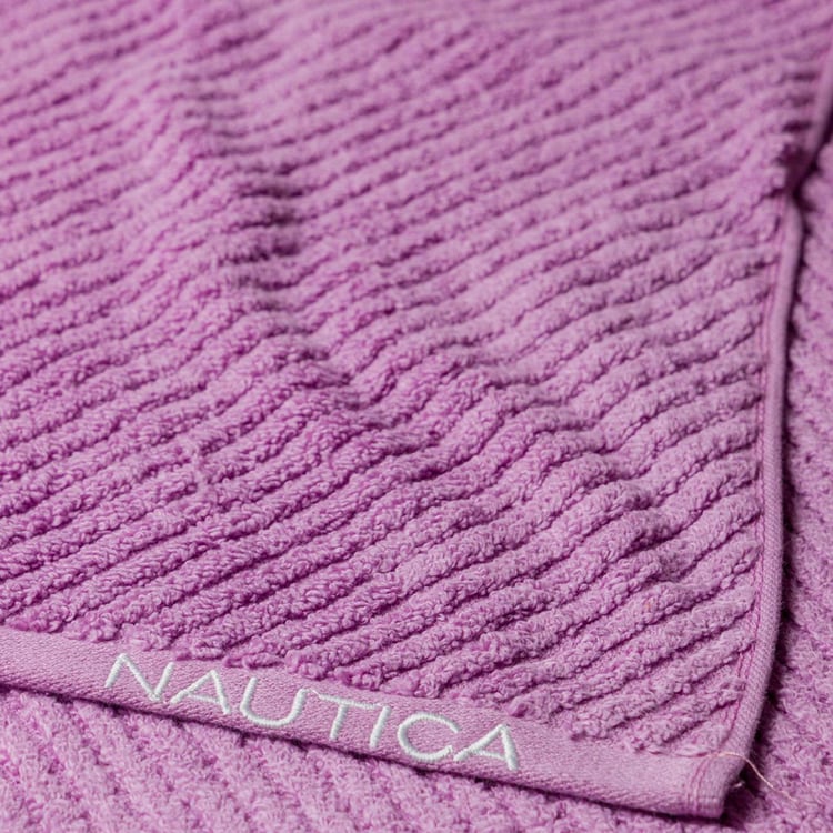 NAUTICA Cross View Set of 2 Cotton Striped Hand Towels - 60x40cm