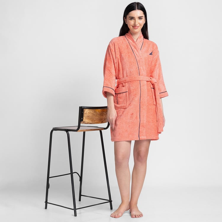 NAUTICA Highline Cotton Adult Bathrobe, M