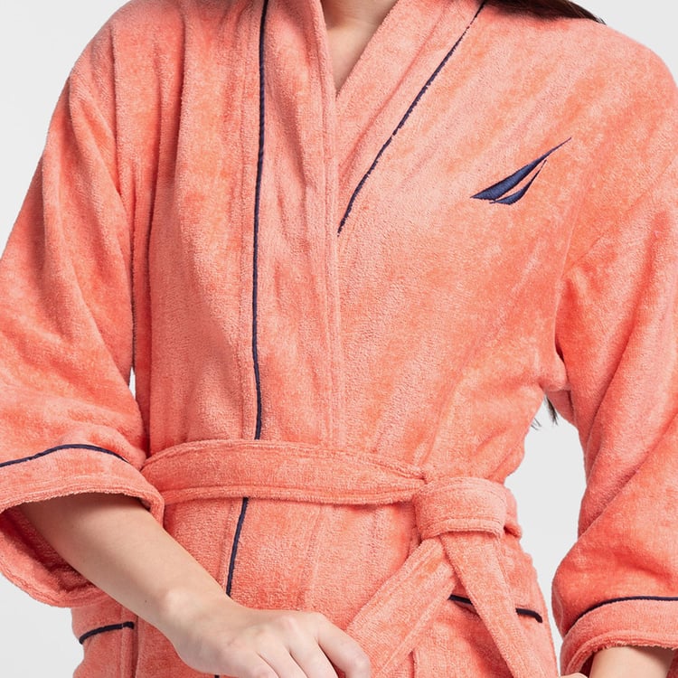 NAUTICA Highline Cotton Adult Bathrobe, M