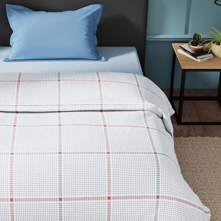 NAUTICA Fairwater Cotton Checked Single Comforter