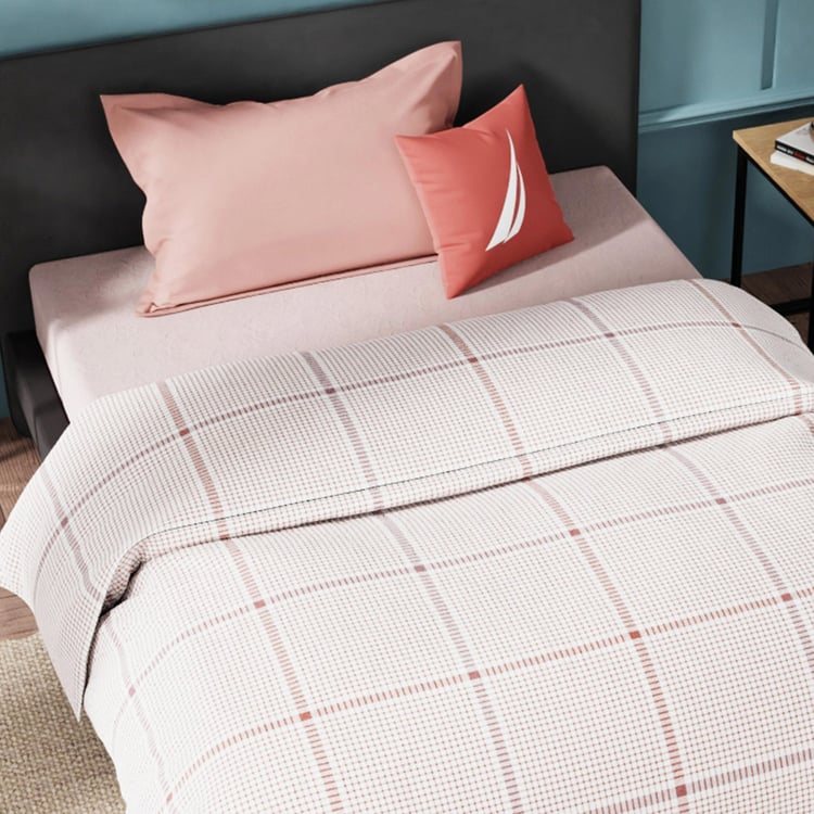 NAUTICA Fairwater Cotton Checked Single Comforter