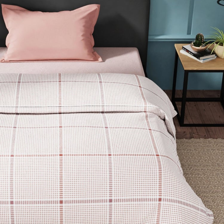 NAUTICA Fairwater Cotton Checked Single Comforter