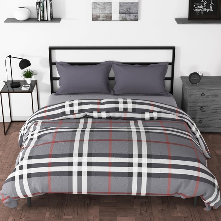 NAUTICA Pacific Coast Cotton Checked Double Comforter