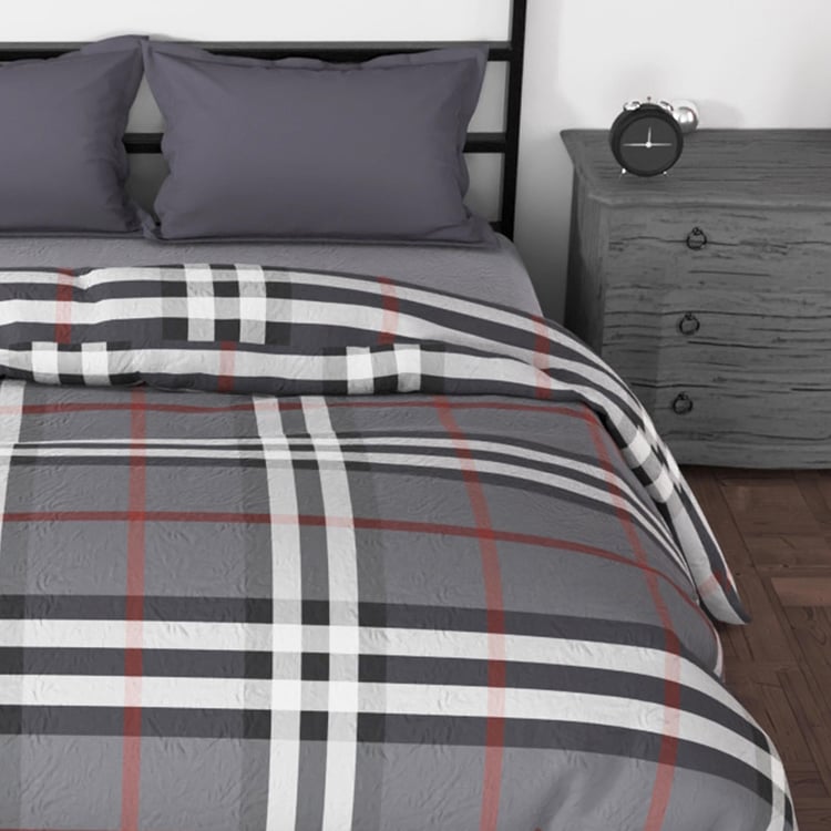 NAUTICA Pacific Coast Cotton Checked Double Comforter