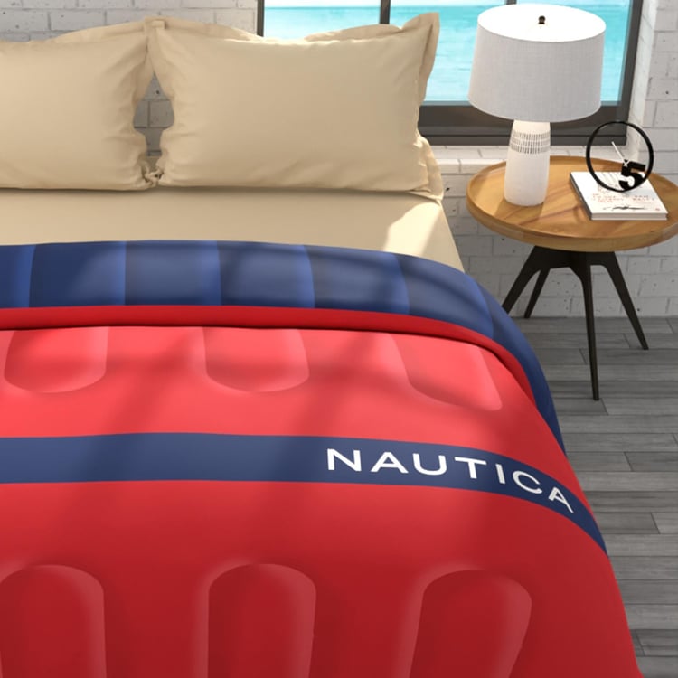 NAUTICA Signature Cotton Printed Double Comforter