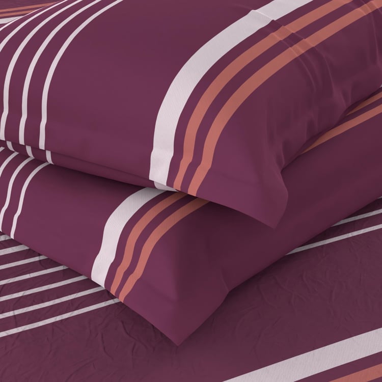 NAUTICA Hampton Cotton 210TC Striped 3Pcs King Bedsheet Set