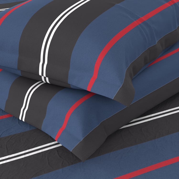 NAUTICA Hampton Cotton 210TC Striped 3Pcs King Bedsheet Set