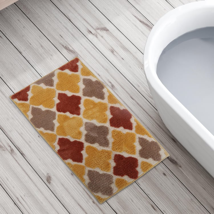 Nova Dastkari Printed Anti-Slip Bath Mat - 76X50cm