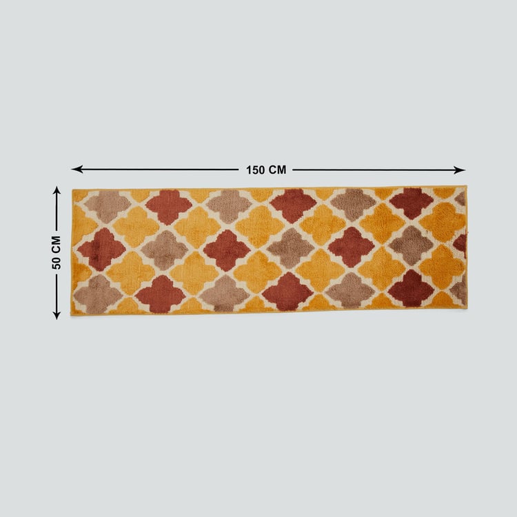 Nova Dastkari Printed Anti-Slip Bath Runner - 150X50cm