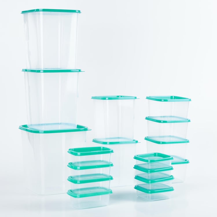 Barbados Exito 17Pcs Polypropylene Storage Container Set