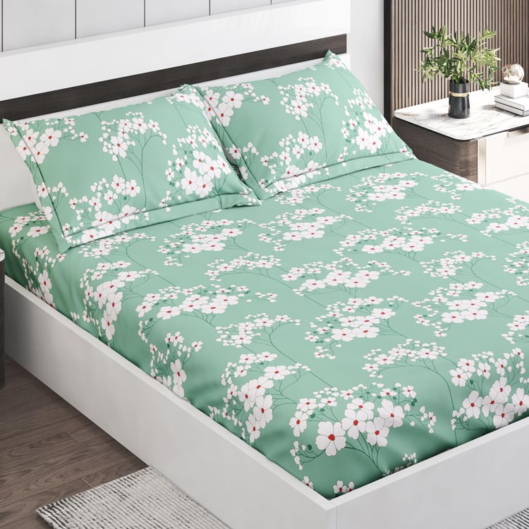 Juniper Printed 3Pcs Queen Bedsheet Set