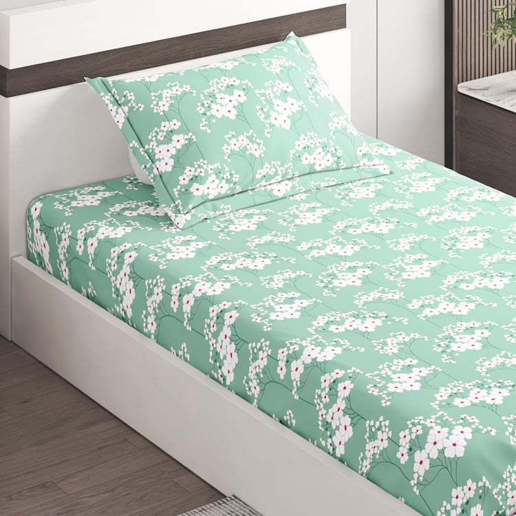 Juniper Microfibre Printed 2Pcs Single Bedsheet Set