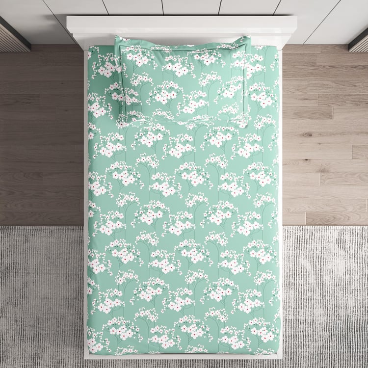 Juniper Microfibre Printed 2Pcs Single Bedsheet Set