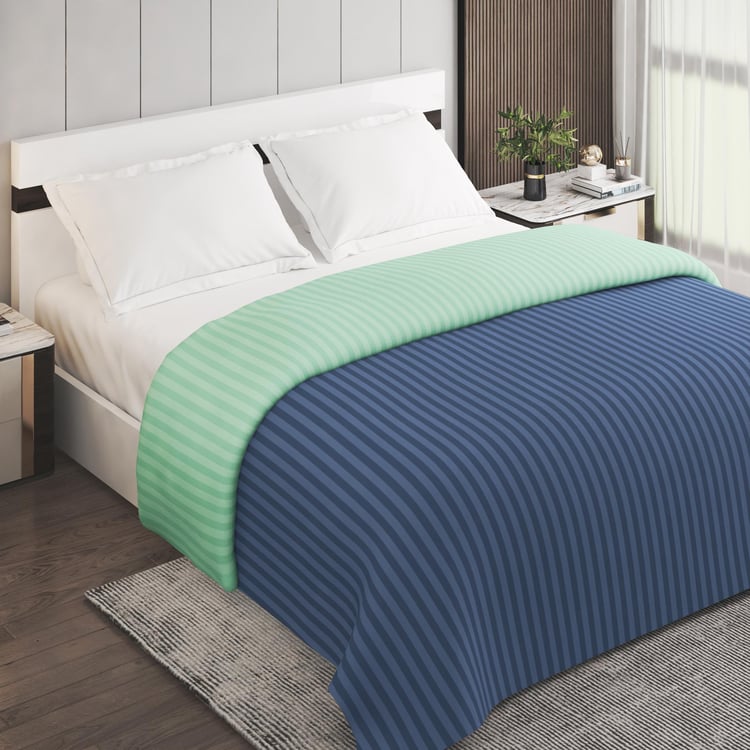 Pacific Juniper Striped Microfibre Double Comforter