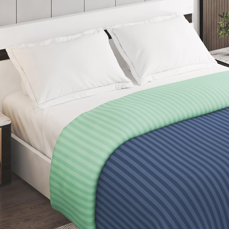 Pacific Juniper Striped Microfibre Double Comforter