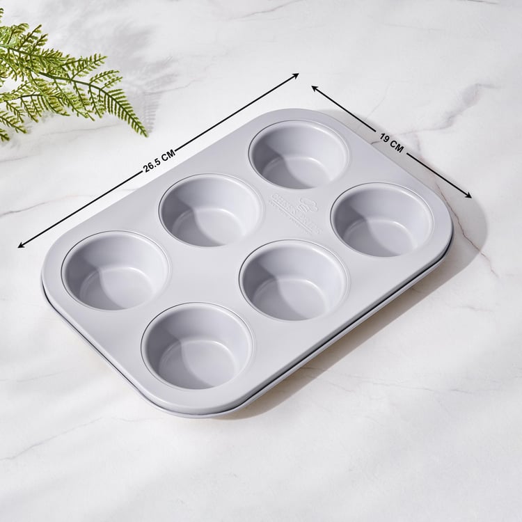 Chef's Pride Carbon Steel 6-Cup Muffin Pan