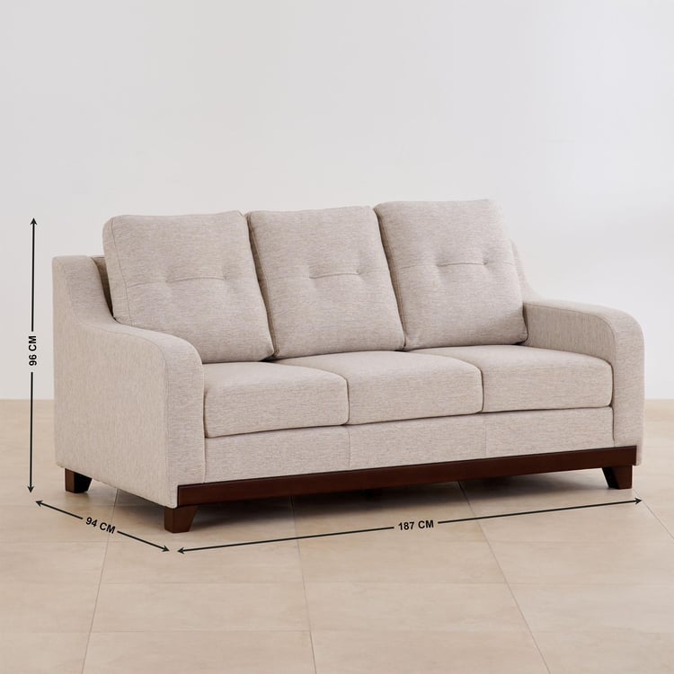 Sylvester NXT Fabric 3-Seater Sofa - Beige