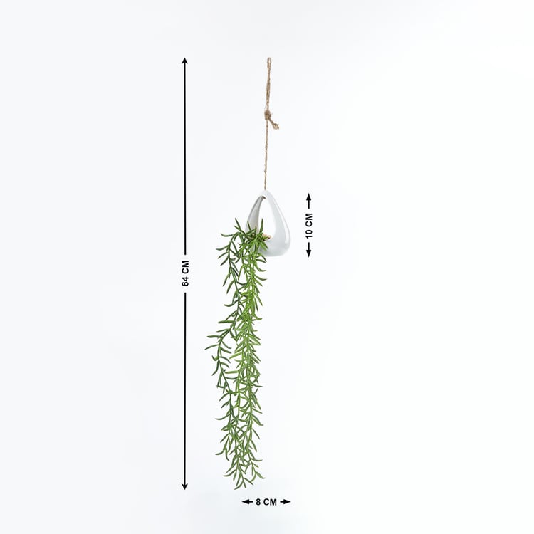 Gloria Artificial Hanging Creepers in Ceramic Pot