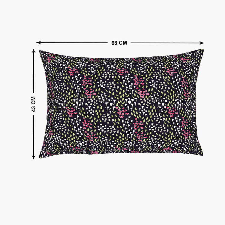 SPACES Adonia Cotton 144TC Floral Printed 2Pcs Single Bedsheet Set