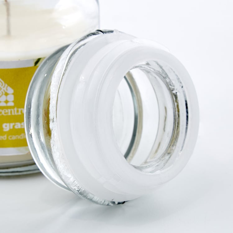 Corsica Lemon Grass Scented Jar Candle with Lid