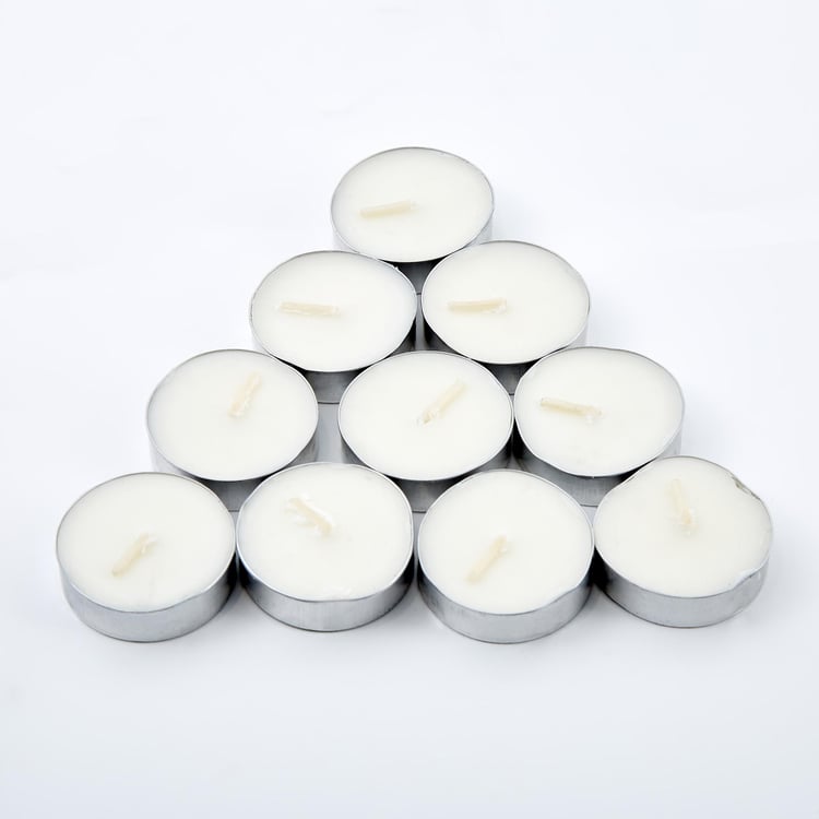 Corsica Set of 10 Lemongrass Scented T-Light Candles