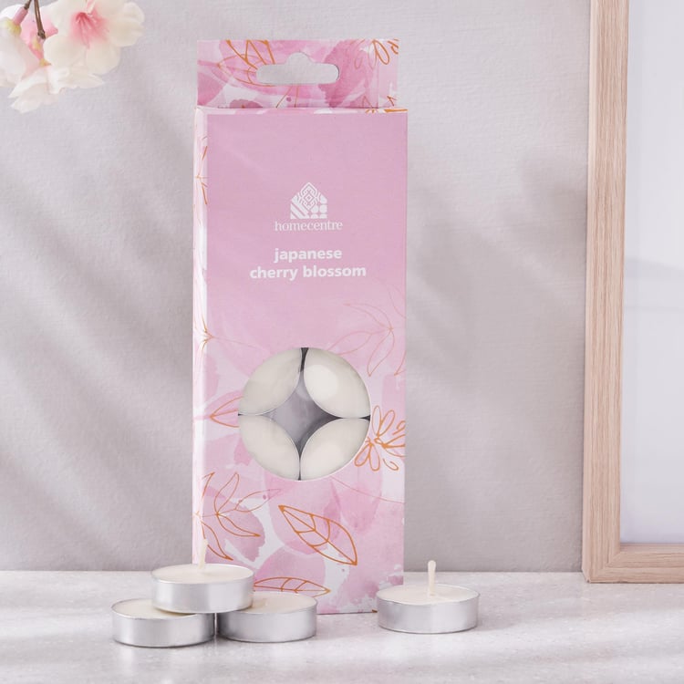 Corsica Set of 10 Japanese Cherry Blossom Scented T-Light Candles