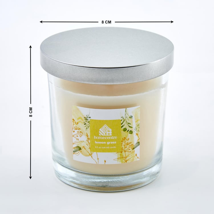 Corsica Lemon Grass Scented Jar Candle with Lid